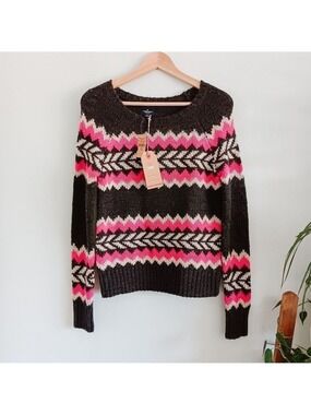 NWT American Eagle Chevron Wool Blend Sweater XS